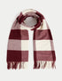 Checked Tassel Scarf